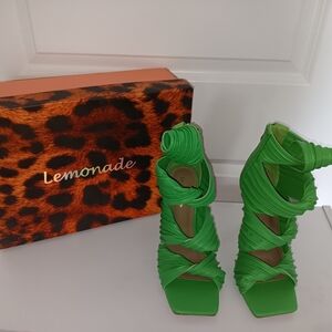 Sexy green high heal Sandals